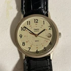 Vintage 1970s Timex Quartz Mens Wrist Watch Stainless Back Water Resistant