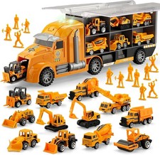 Construction Toddler Truck Toys for Boys Girls Age 3 4 5 6 7 Years Old,5 in 1 Ca