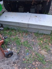 Aluminum Tool Box Good Shape Diamond Plate For Full Size Pickup
