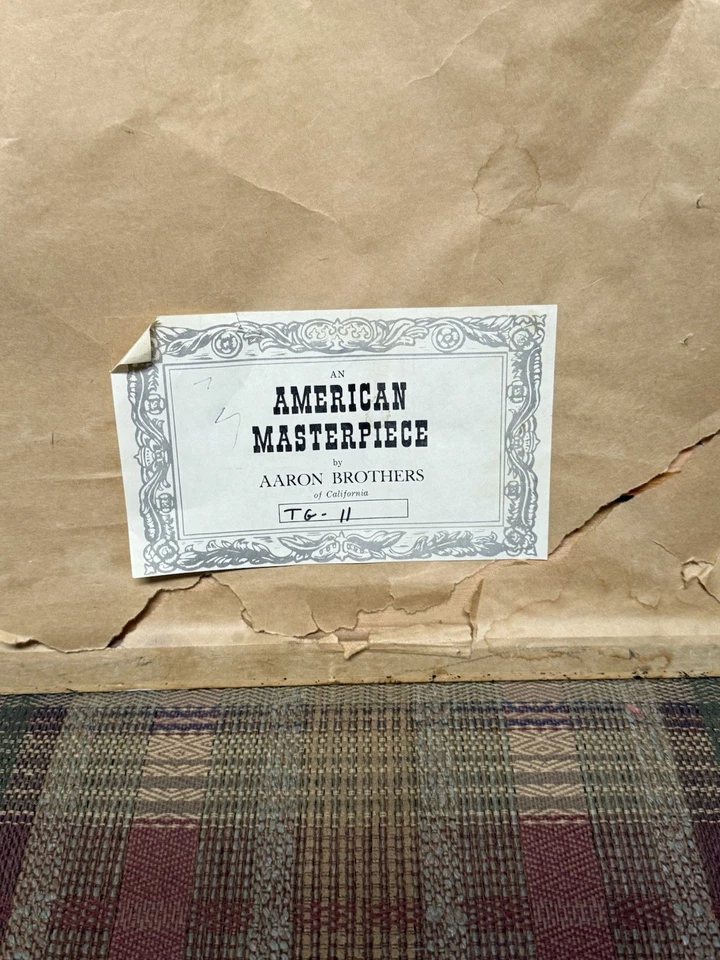 Rembrandt girl at the window this art print appears to be very old Number Tg11 - Image 3 of 3