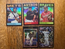 Topps MLB Marte Wagner Jones Senga Mets Astros Braves Cubs Lot 5 Cards 2025