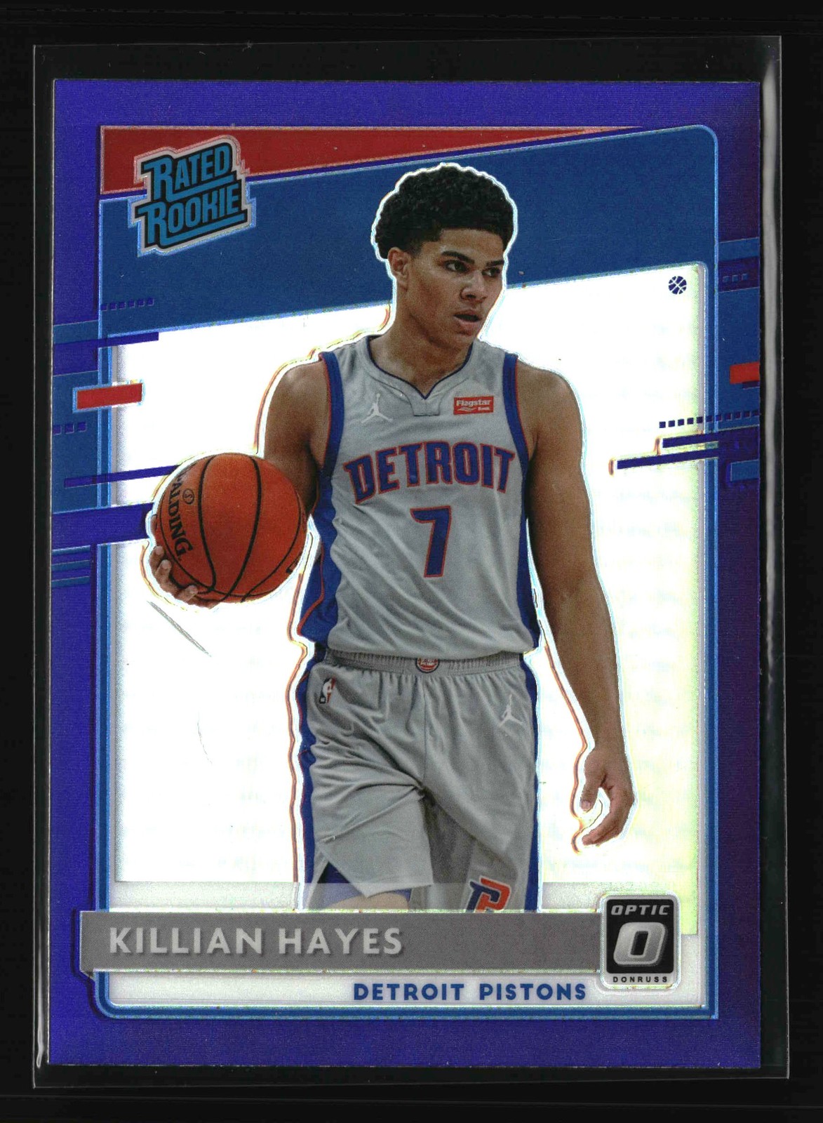 2020-21 Donruss Optic - Purple - #157 Killian Hayes - Detroit Pistons