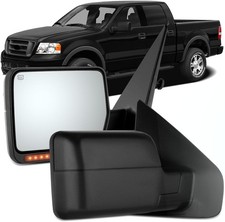 Left Driver Side Mirror with Blind Spot Glass Power for 2015-2020 Ford F-150,...