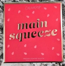 ColourPop 9 Pan Eyeshadow Palette MAIN SQUEEZE Reds Pinks Oranges Retired NIB