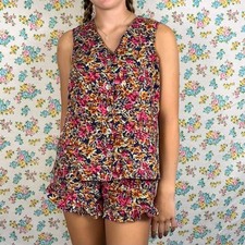 Vintage 90s upcycled two piece set size small