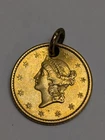 1849-P Philadelphia Gold Liberty Head $1 One Dollar Coin Charm