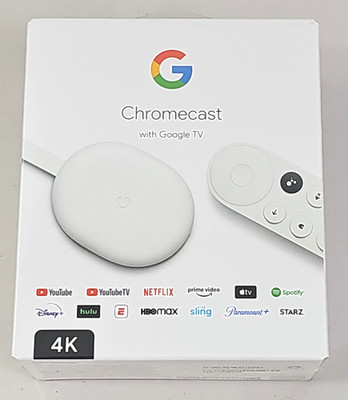 Google Chromecast with Google TV ~ 4K Media Player ~  NEW IN SEALED PACKAGE