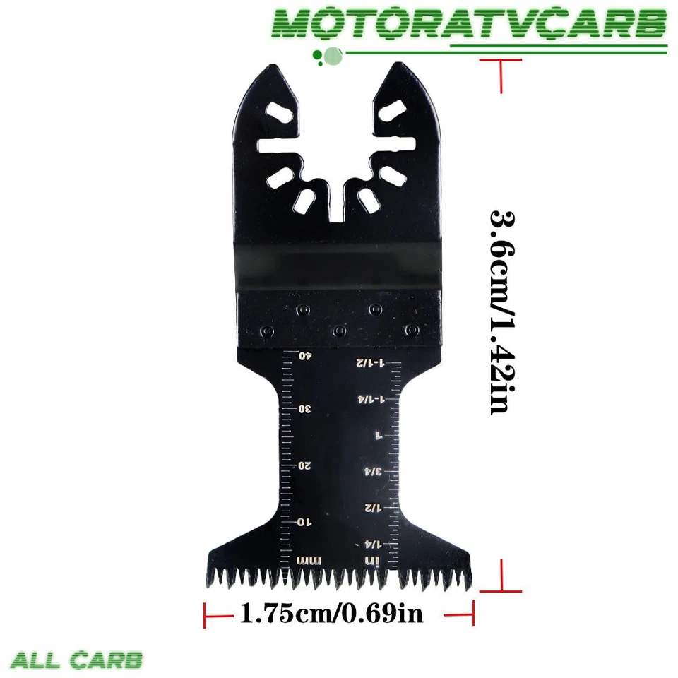 Hoja de sierra oscilante multiherramienta de alta calidad TODO LOS CARBOHIDRATOS 48 piezas hoja bimetálica Foto 2 de 4