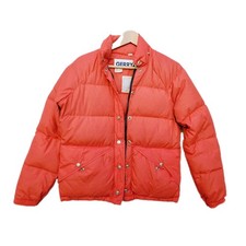 Vintage Gerry Red Quilted Puffer Down Jacket Made in USA 80s 70s women's Small