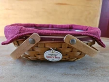 Longaberger 2006 Tree Trimming Nature's Berry Basket w Tie-On, Liner & Protector