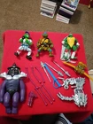 Vintage 1980s 90s Teenage Mutant Ninja Turtles Lot With Accessories Estate Find!