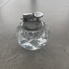 Vintage 1970&rsquo;s Glass Table Top Lighter Unbranded Not Working