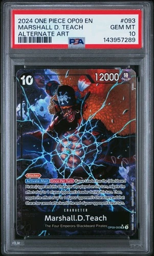 2024 One Piece Op09-Emperors In The New World #093 Marshall D. Teach PSA10