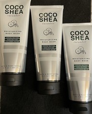 3 Bottles Bath  Body Works COCO SHEA CUCUMBER Moisturizing Body Wash 10 fl.oz