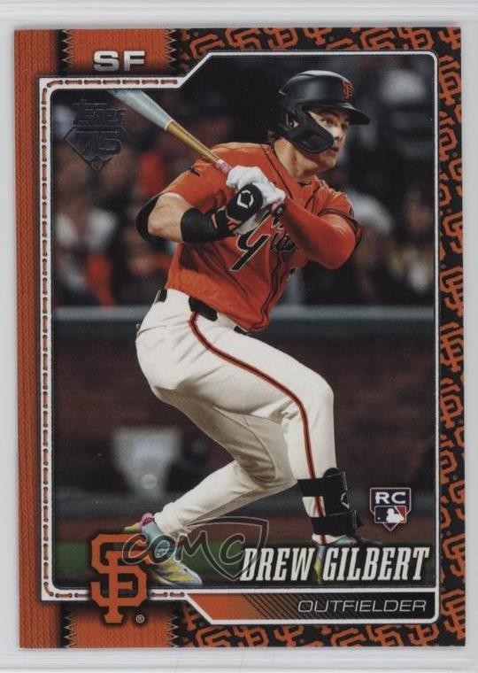 2026 Topps Series 1 Team Color Border Drew Gilbert #155 1se7