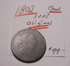 1802-P Large Cent — photo from another recent sale