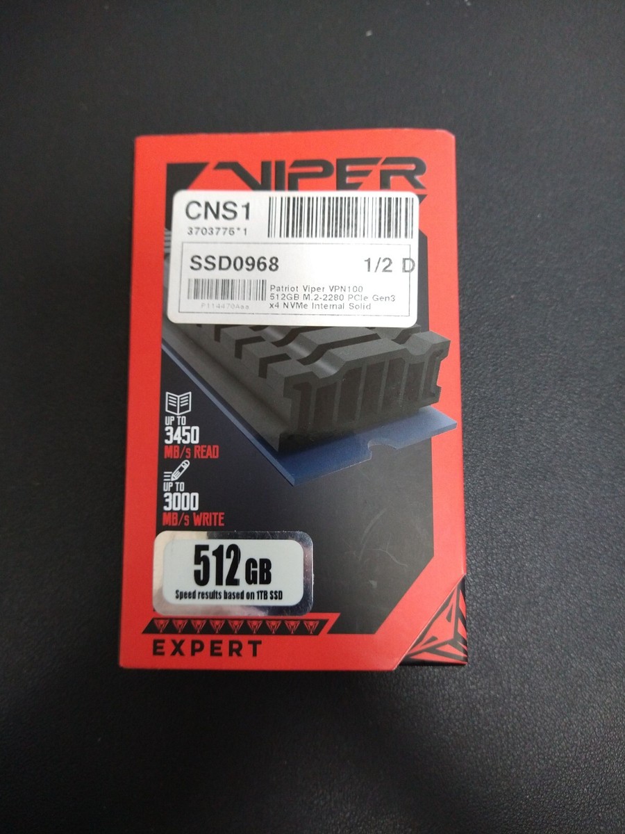 Patriot Viper VPN100 512GB PCle Gen3 x4 NVMe Internal
