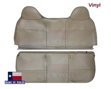 Tan-gray Vinyl Seat Covers 2008-2010 For Ford F250-f350-f450-f550 Xl Full Bench