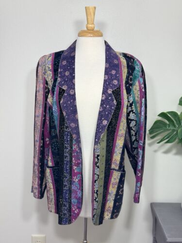 Giacca Pelle Multicolore Uomo Roberto Cavalli Vintage Archivio Arte Collezionismo Italia M - Foto 3 di 22