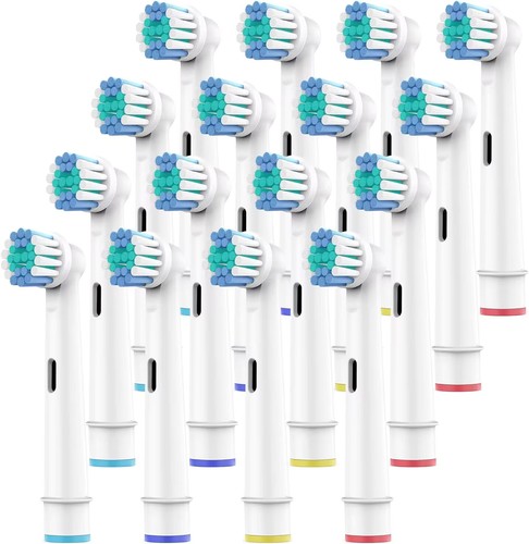 4-20 TESTINE RICAMBIO COMPATIBILI CON SPAZZOLINO ELETTRICO ORAL B BRAUN CROSS - Foto 15 di 16