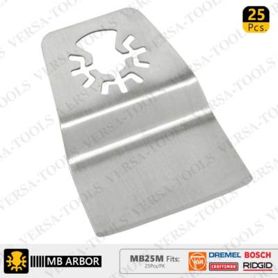 MB25M 52mm Flush Cut 8mm Offset Mount Stainless Steel Scraper Fits Dremel, Bosch