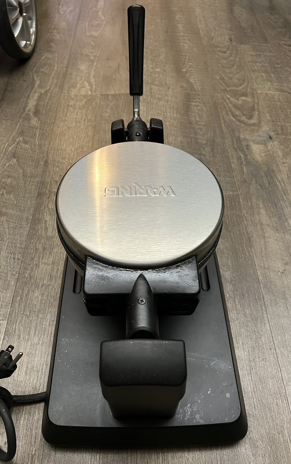 Waring Pro WWM200PC Thick Belgian Stainless/Black Waffle Maker Restaurant Style eBay