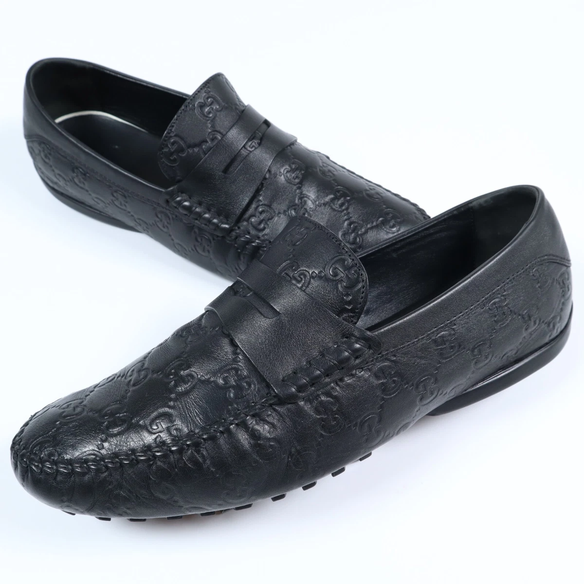 Gucci guccissima best sale loafers