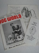 Shih Tzu Club USA Pedigree Show Dog Breed Kennel Clipping Pamphlet Dog World