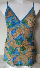 Vtg Y2K Jaclyn Smith Sleeveless VNeck Babydoll Nightgown Nylon Stretch Floral XL