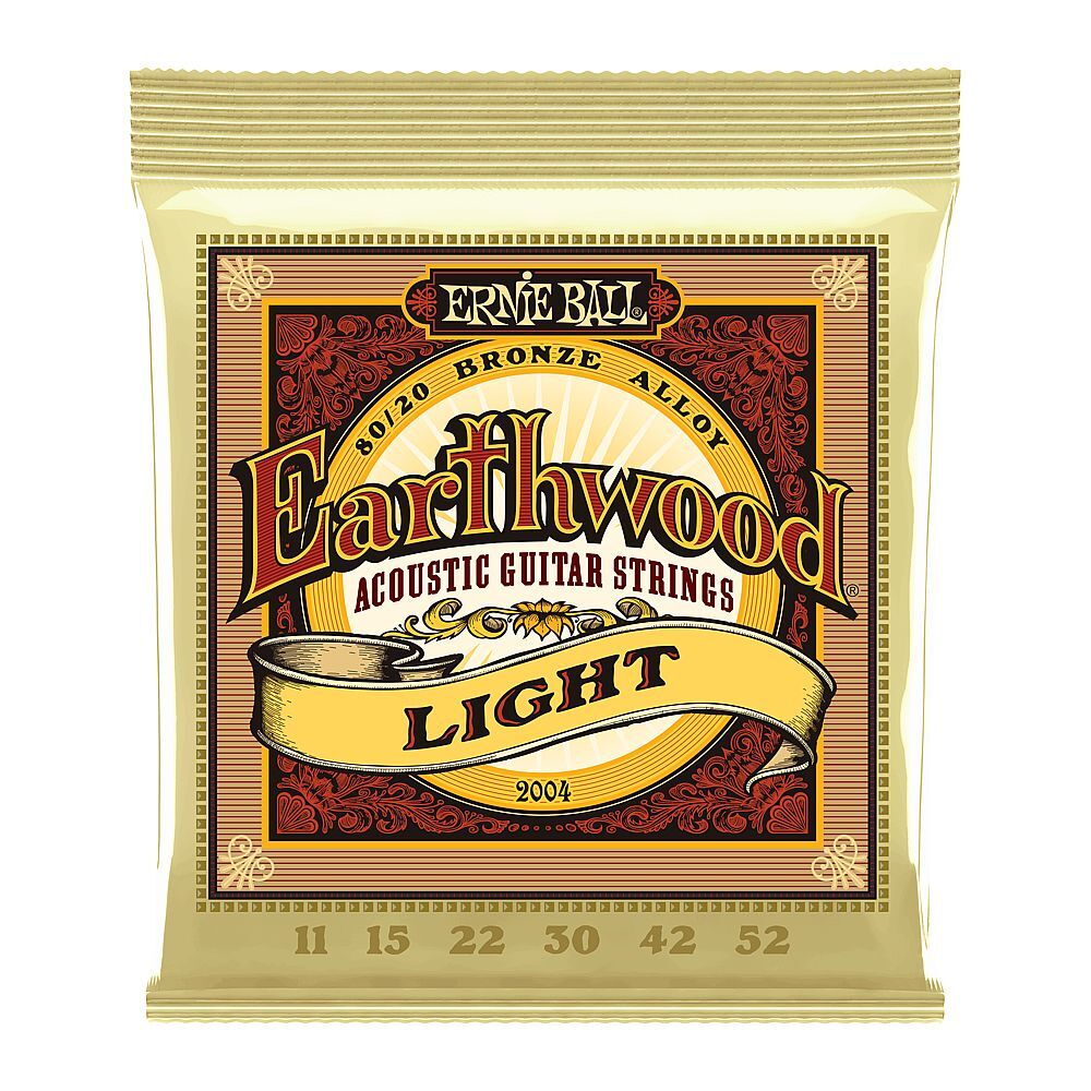 Ernie Ball Earthwood 80/20 Bronze Acoustic Guitar Strings (.011 - .052)