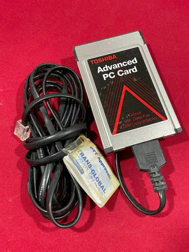 Toshiba Advanced PC Card Global 56k Data/Fax GSM Upgradable Laptop Modem PCMCIA