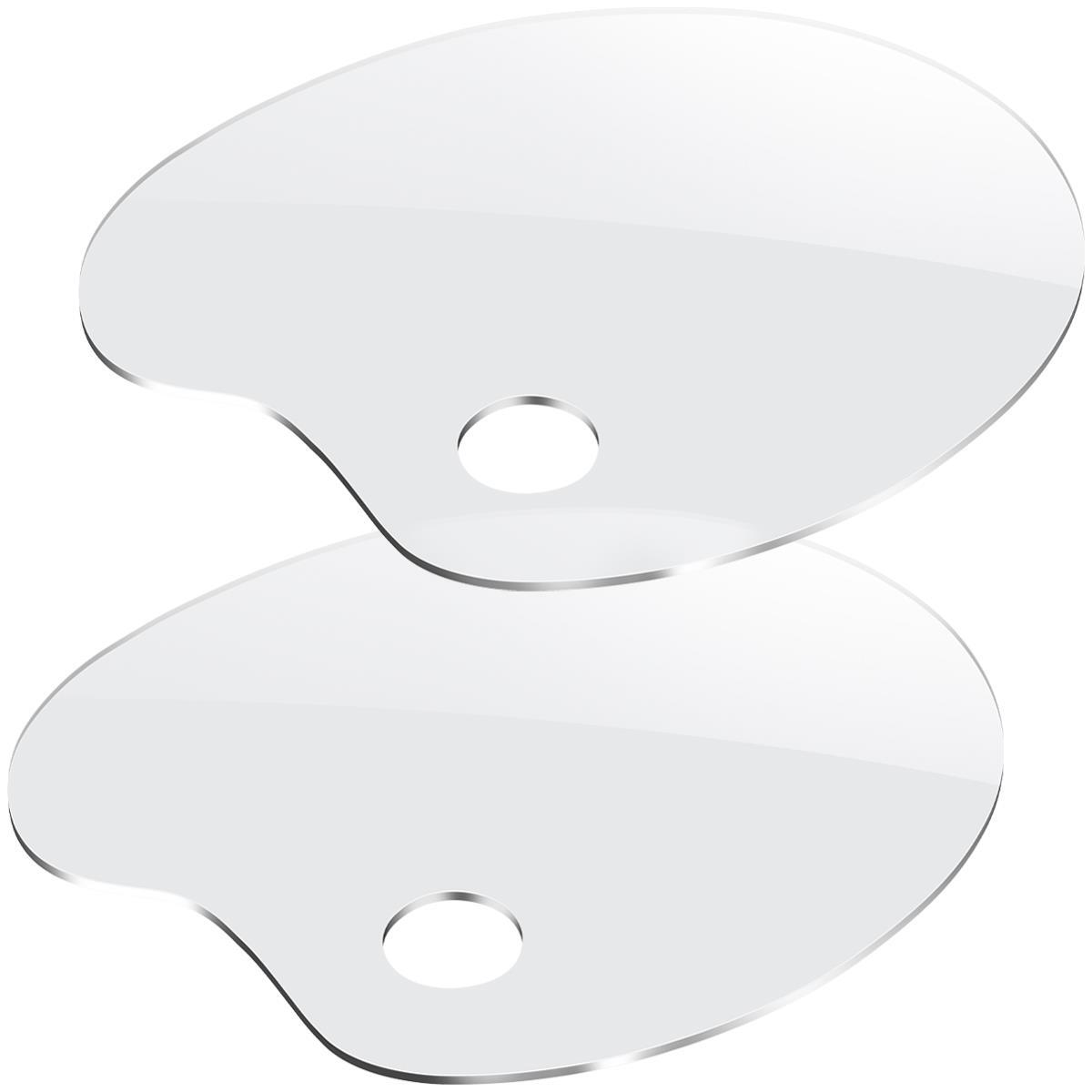 Acryl Malpalette 3-teilig Mit Spachteln - Transparente Farbmischpalette Für Künstler