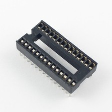 5Pcs New 1.778mm Pitch 28 Pin DIP Solder Type IC Socket Adapter Connector