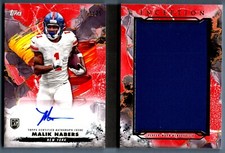 Malik Nabers 2024 Topps Inception Red Jumbo Patch RPA Auto Booklet RC /25 Giants
