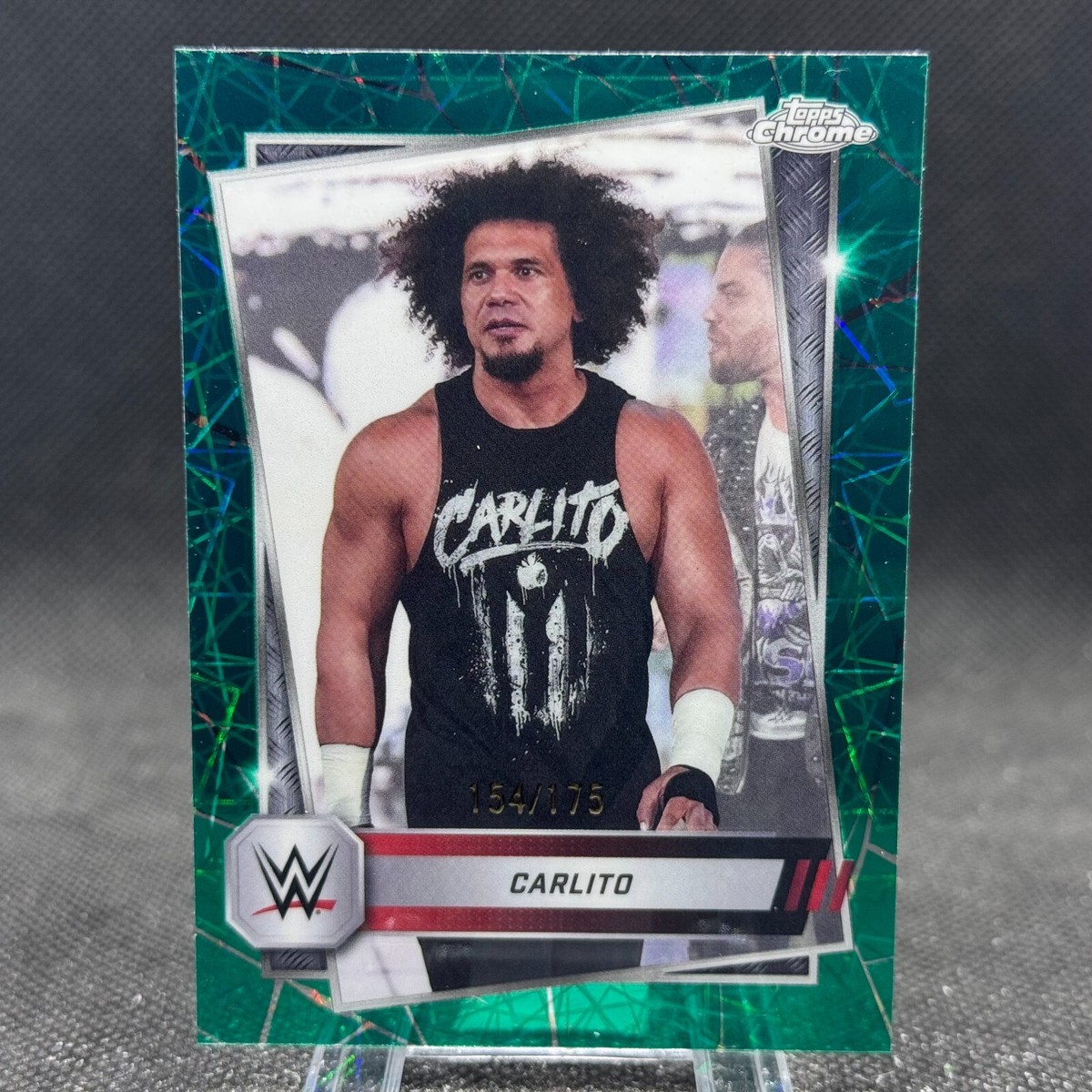 Carlito 2025 Topps Chrome WWE Green Laser Refractor /175 #134 | eBay