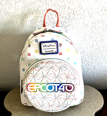 DISNEY LOUNGEFLY EPCOT 40th ANNIVERSARY BACKPACK w/FIGMENT  display picture 3