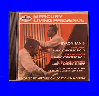 Byron Janis Prokofiev Piano Concerto 3 Rachmaninoff Concerto 1 Mercury USA NM CD