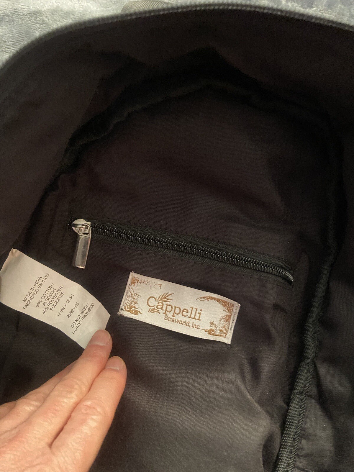 Boho backpack multicolor with black adjustable st… - image 8