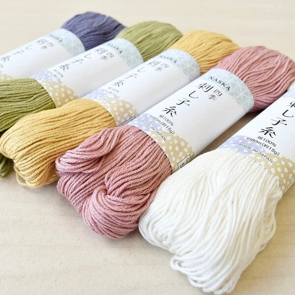 Naska Japanese SASHIKO Embroidery Thread 17 Colors 80m - Image 3 of 3