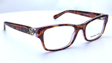 Michael Kors MK8001 3003 Tortoise Pink Purple Rectangle Womens Eyeglasses 51mm