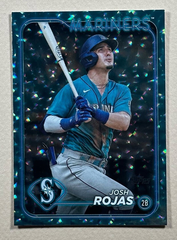 Josh Rojas - 2024 Topps Series 2 #487 - Aqua Foil /399 - Mariners