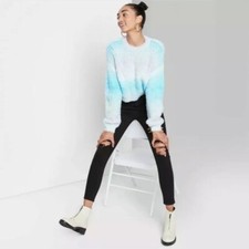 Wild Fable NWT Blue Multi Cozy Sweater Size XS