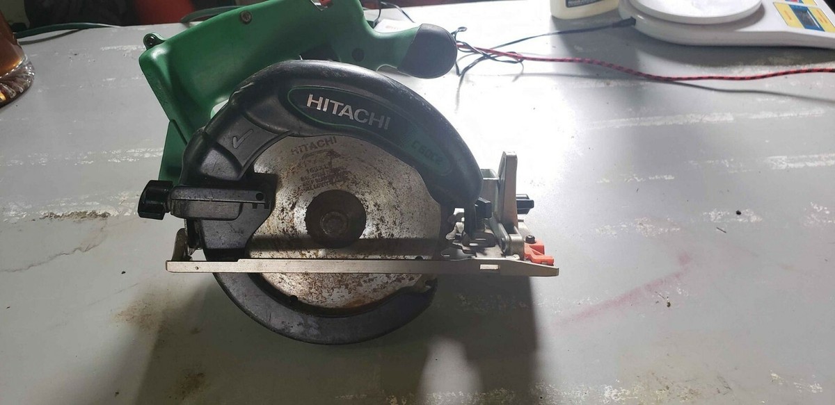 Used Hitachi C6DC2 Cordless Handheld Circular Saw bare tool