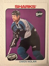 HOCKEY- 2001-02 Upper Deck Vintage Owen Nolan San Jose Sharks