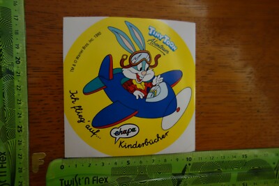 Alter Aufkleber Kinderbücher EHAPA TM Warner Bros. TINY TOON 1990
