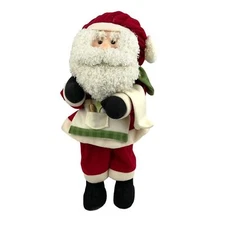 VTG Baker Santa Claus Holiday Statue Figurine 24" Classic Plush 