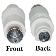New MiniDin6 Female to Din5 Male PS/2 to AT Adapter AD-K01P