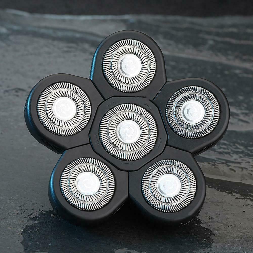 Rotary Electric Razor Shaver 6 Head Replacement Bald Head Hair Beard ...
