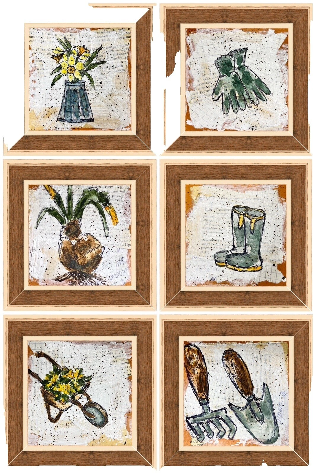 Dibujos de arte botánico de arte contemporáneo