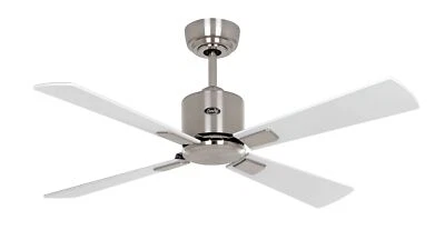 Energiespar Deckenventilator Fernbedienung Eco Neo III 103 cm Chrom matt Weiß - Bild 1 von 4